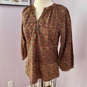 FabIndia women’s cotton patterned blouse